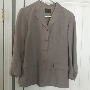 Calvin Klein Grey Linen Suit Jacket
